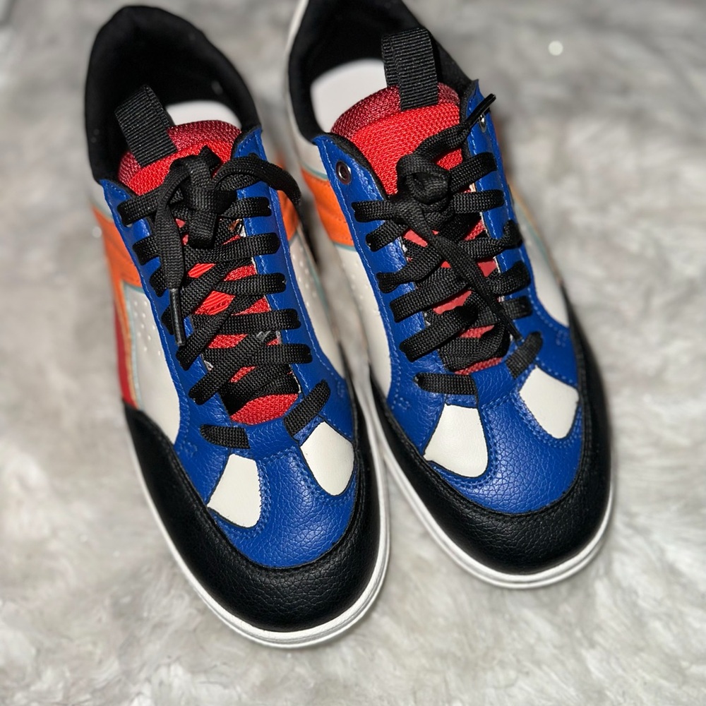 Zara Multicolor Sneakers - Black, Blue, Red, Orange, White